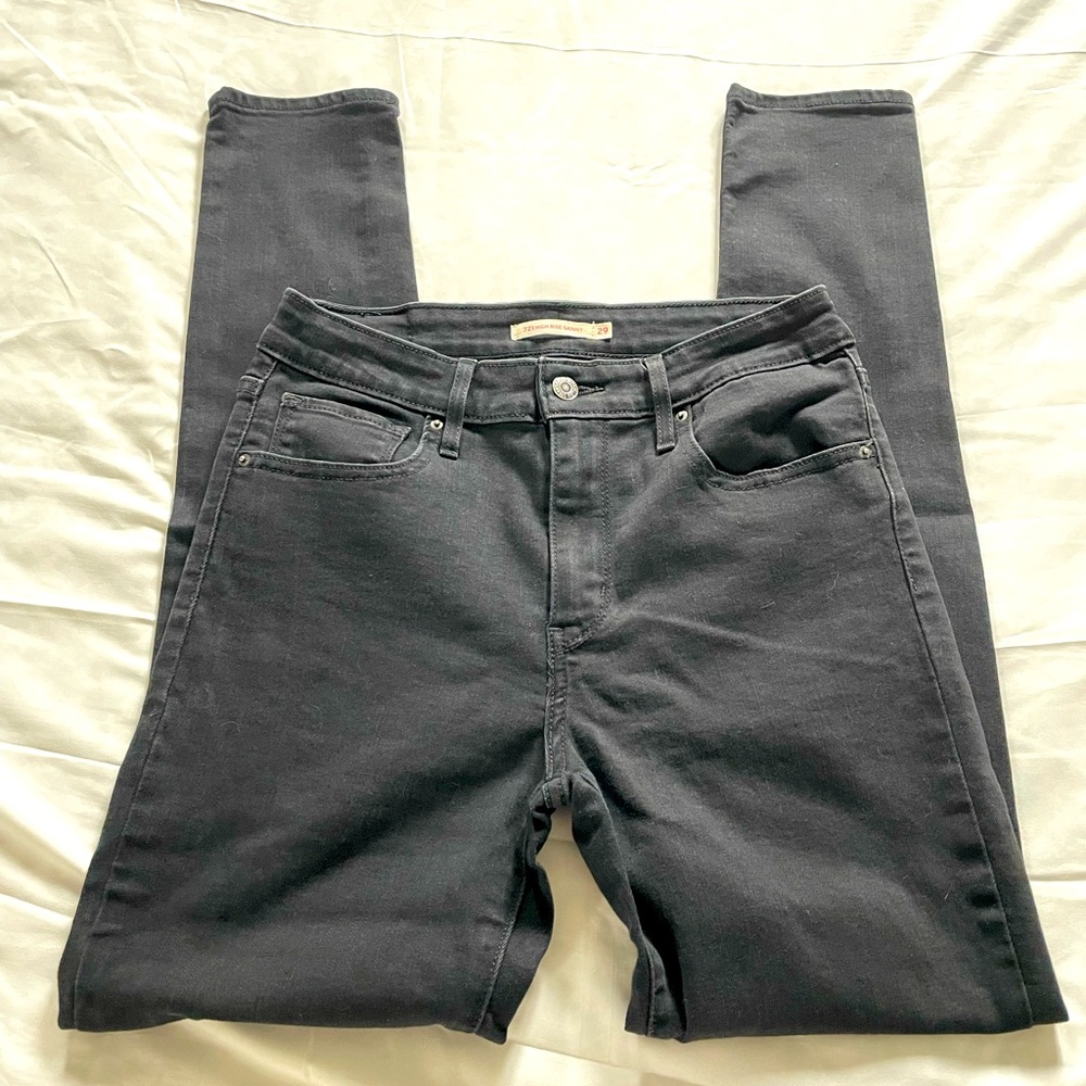 Levi’s 721 High Rise Skinny Black Jeans